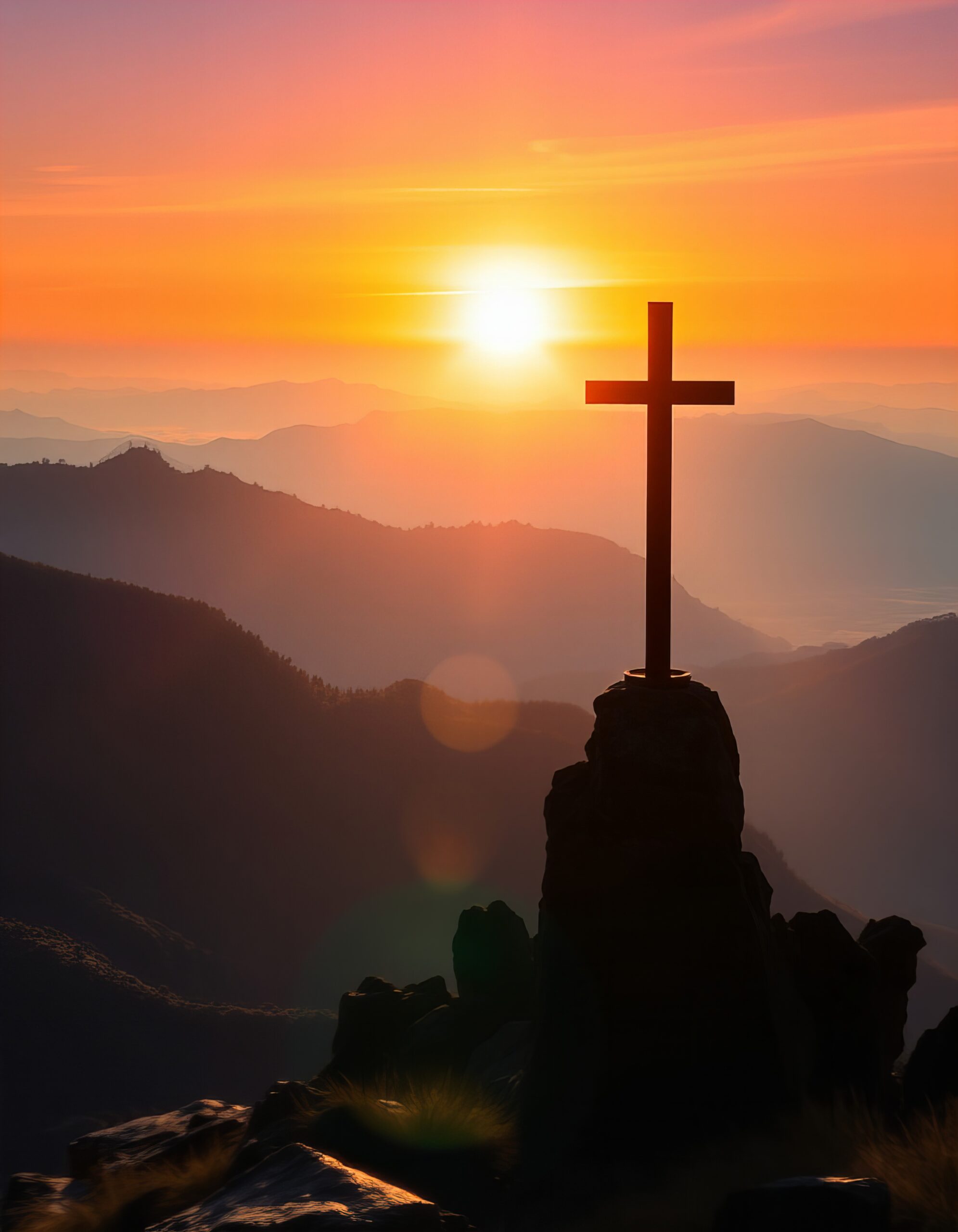landscape with cross